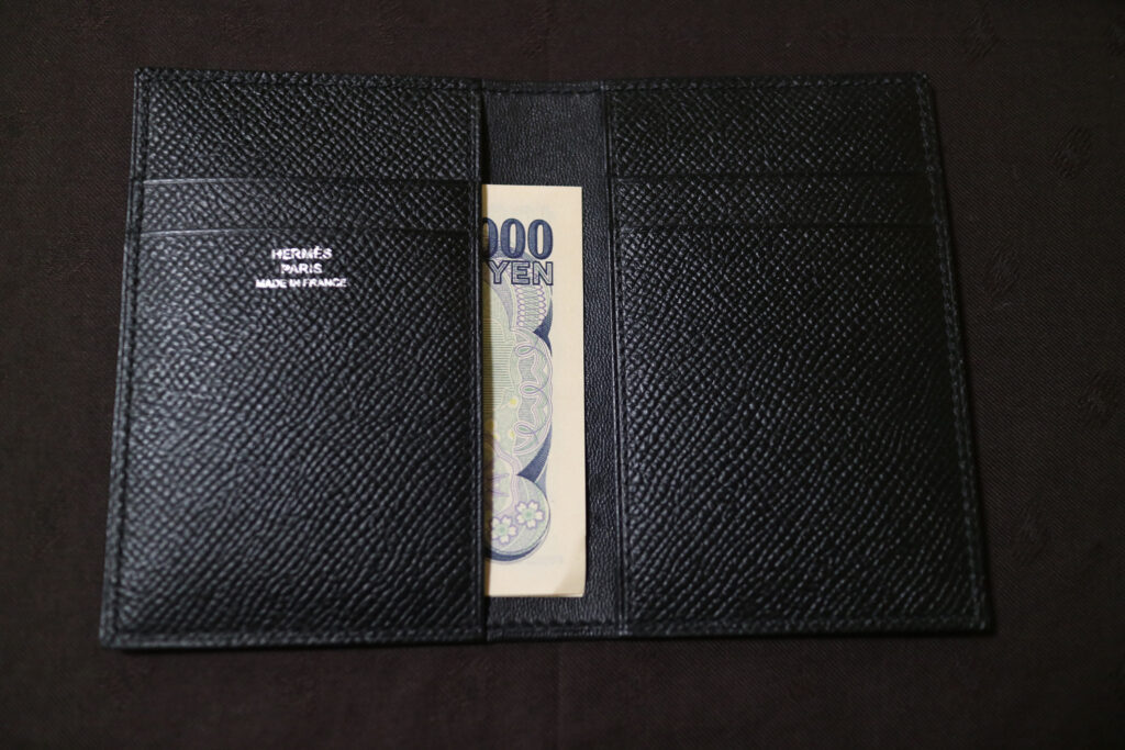 HERMES エルメスカードケース MC2ユークリッドブラック - 折り財布
